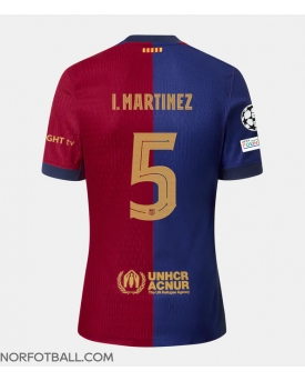 Billige Fotballdrakt Barcelona Inigo Martinez #5 Replika Hjemmedrakt 2024-25 Kortermet